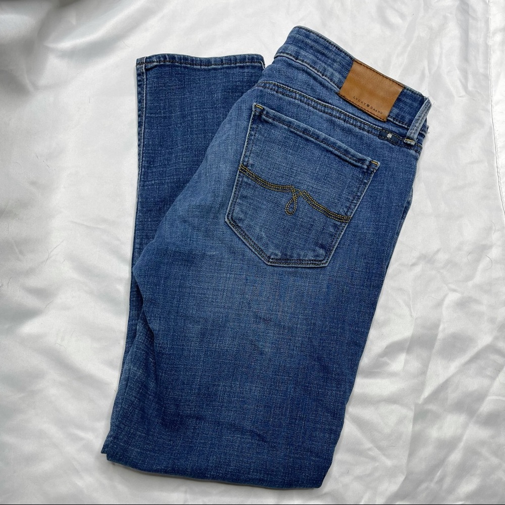 Lucky Brand Lolita Capri Boot Cut Med Wash Denim Stretch Jeans Size 2\26